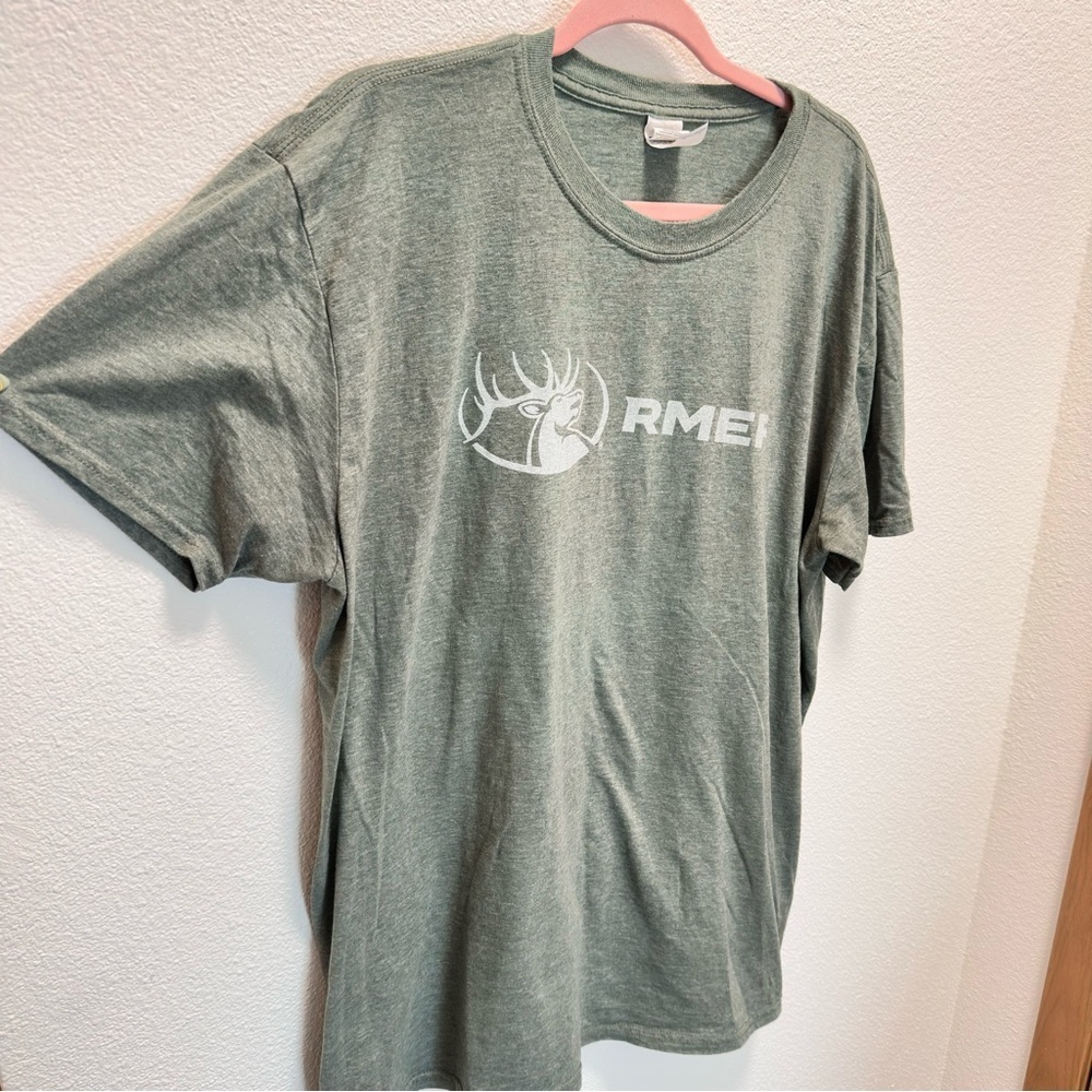 4/$20 RMEF Rocky Mountain Elk Foundation XL Green Tee Hunting Outdoors 0027